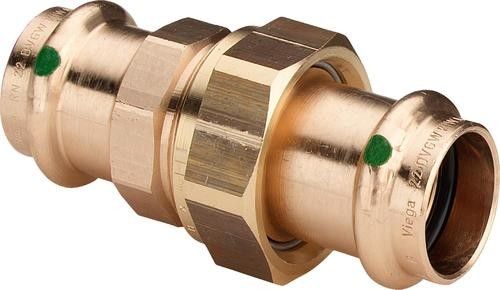 Dwuzłączka z brązu z SC-Contur uszczelnienie płaskie 42 mm Sanpress 2260