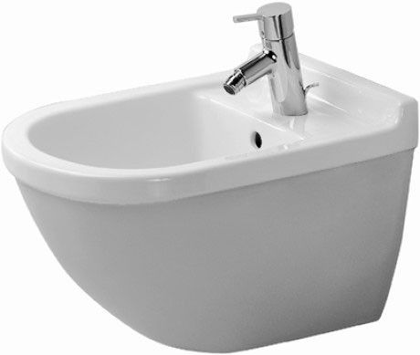 Bidet ceramiczny DURAVIT Starck 3 wiszący 36 x 54 cm biały alpin | 22801500001