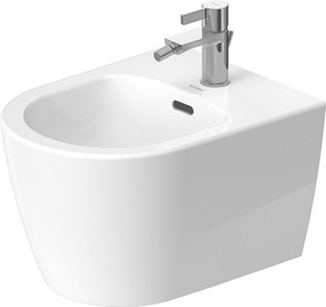 Bidet ceramiczny DURAVIT Soleil by Starck Compact Soleil by Starck mocowanie Durafix w komplecie 37 x 29 x 48 cm biały alpin | 2298150000