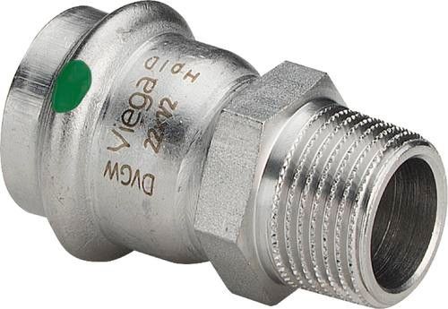 Złączka przejściowa ze stali nierdzewnej 15 mm x 3/4" GZ Sanpress Inox 2311