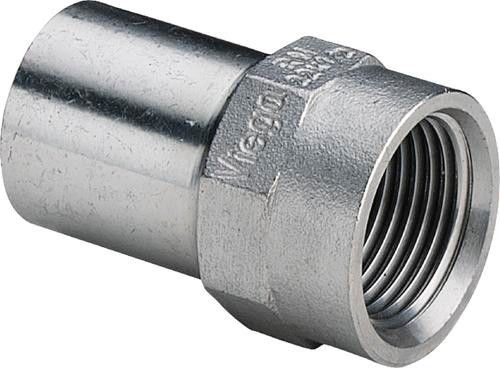 Złączka przejściowa ze stali nierdzewnej końcówka wsuwana 22 mm x 1/2" GW Sanpress Inox 2312.1