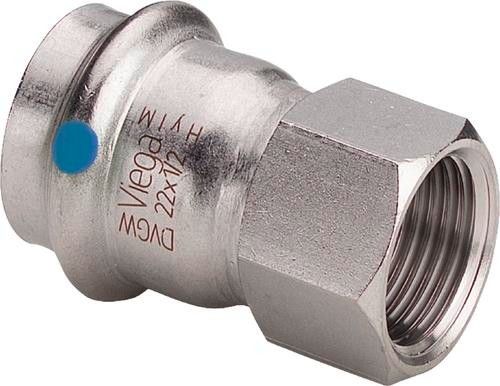 Złączka przejściowa z SC-Contur, labs-frei (odtłuszczone) ze stali nierdzewnej 54 mm x 2" GW Sanpress Inox 2312LF