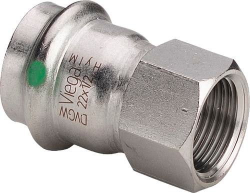 Złączka przejściowa ze stali nierdzewnej 15 mm x 1/2" GW Sanpress Inox 2312