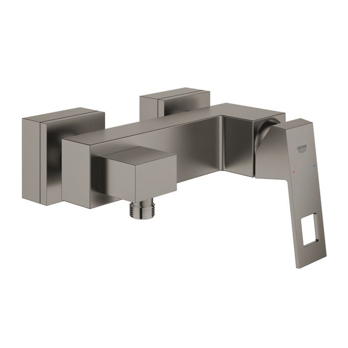 Bateria prysznicowa ścienna GROHE Eurocube 1-uchwytowa 2-otworowa brushed hard graphite | 23145AL0