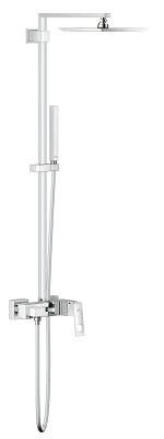 System prysznicowy ścienny GROHE Euphoria Cube XXL metalowy chrom zawiera: Rainshower Allure 230 metalowa deszczownica 27479, Euphoria Cube Stick prysznic ręczny 27698000, regulowany uchwyt prysznica, Silverflex wąż prysznicowy 1750 mm 28388000 | 2314700