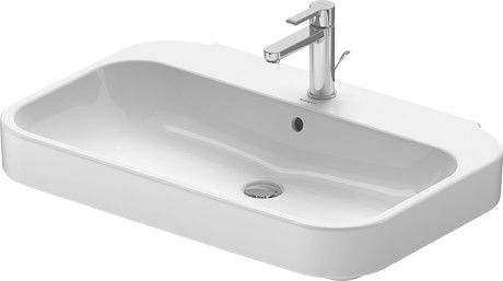 Umywalka DURAVIT Happy D.2 wisząca z otworem z przelewem z półką na baterię 800 x 525 x 175 mm biały alpin | 2316800000