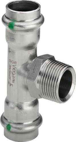 Trójnik ze stali nierdzewnej 18 x 3/4" x 18 mm GZ Sanpress Inox 2317.1