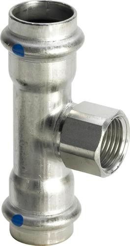 Trójnik z SC-Contur, labs-frei (odtłuszczone) ze stali nierdzewnej 42 x 1/2 x 42 mm Sanpress Inox 2317.2LF
