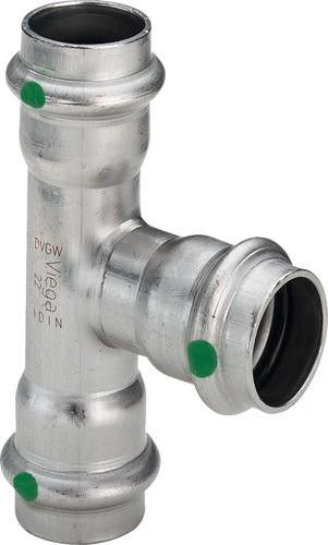 Trójnik redukcyjny ze stali nierdzewnej 28 x 18 x 28 mm Sanpress Inox 2318