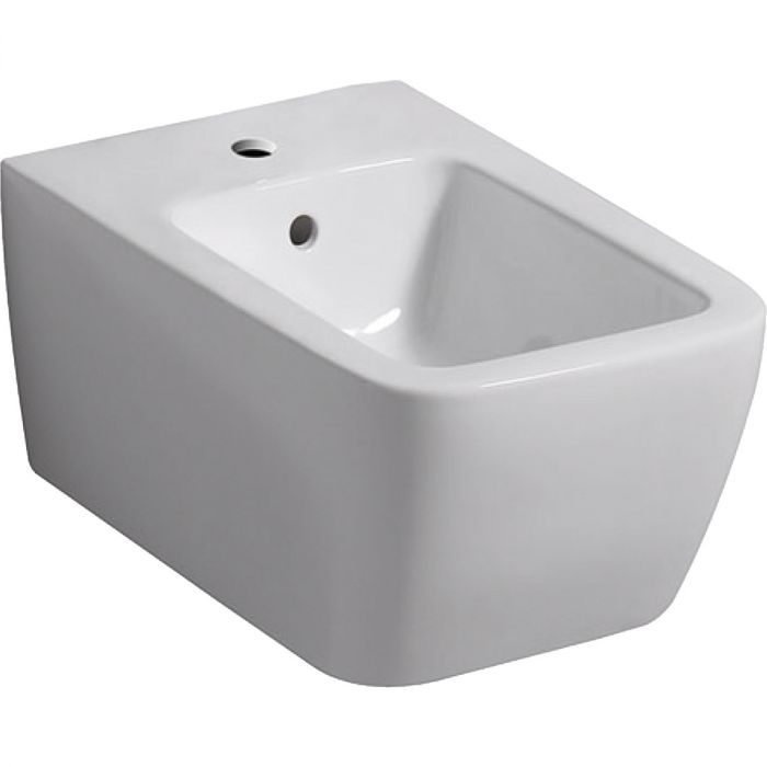 Bidet ceramiczny stojący GEBERIT iCon Square standardowy, przylegający do ściany 35.5 x 40 x 56 cm biały  | 231950000