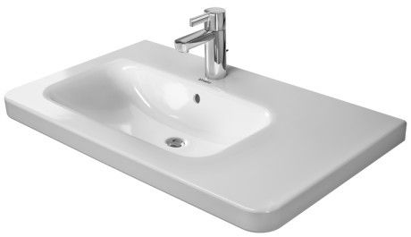 Umywalka DURAVIT DuraStyle meblowa z otworem z przelewem z półką na baterię 800 x 480 mm biały alpin | 2325800000