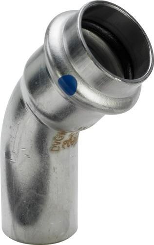 Łuk 45° końcówka wsuwana ze stali nierdzewnej 28 mm Sanpress Inox 2326.1LF