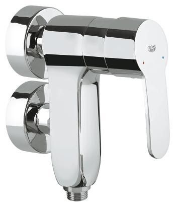 Bateria prysznicowa GROHE Eurostyle Cosmopolitan Vertica mosiężna ścienna zasięg wylewki 61 mm DN 15 chrom | 23300000