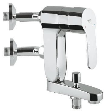 Bateria wannowa ścienna GROHE Eurostyle Cosmopolitan Vertica 1-uchwytowa 2-otworowa mosiężna chrom | 23302000