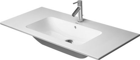 Umywalka DURAVIT Me by Starck meblowa bez otworu z przelewem 1030 x 490 x 175 mm biały alpin | 2336100060
