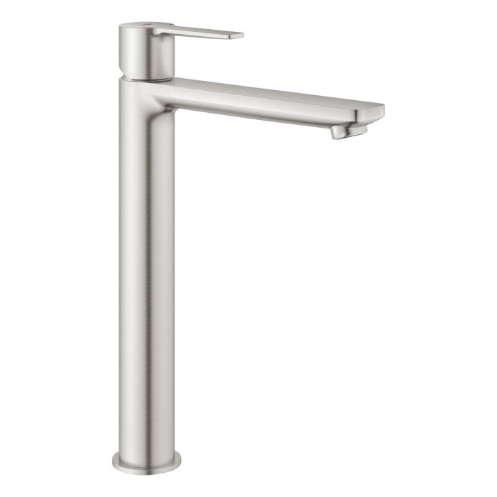 Bateria umywalkowa sztorcowa GROHE Lineare 1-uchwytowa 1-otworowa mosiężna DN 15 stal nierdzewna | 23405DC1