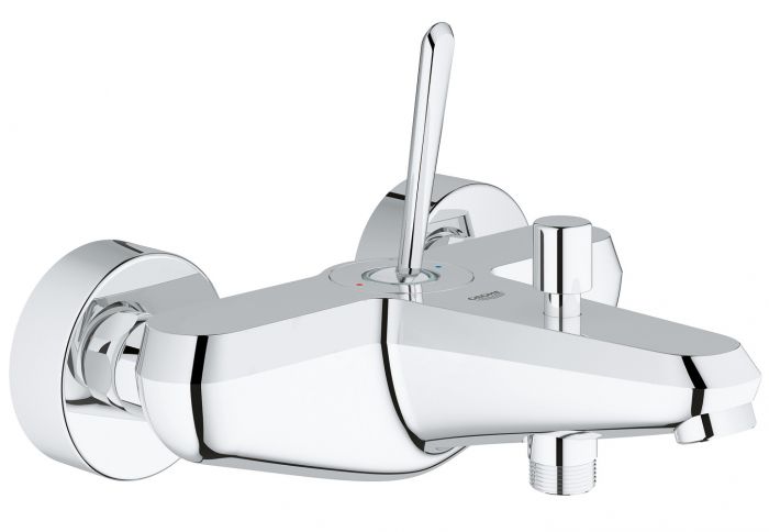 Bateria wannowa ścienna GROHE Eurodisc Joy 1-uchwytowa 2-otworowa mosiężna chrom  | 23431000