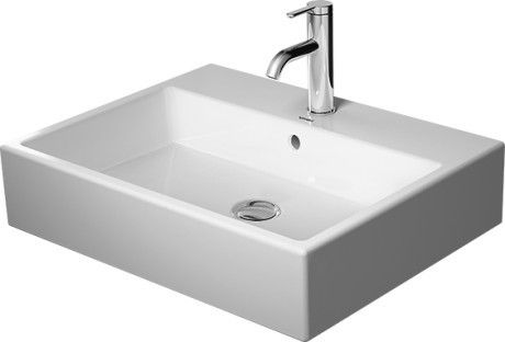 Umywalka ceramiczna DURAVIT Vero Air meblowa z otworem z przelewem 600 x 470 x 165 mm biały alpin  | 2350600027
