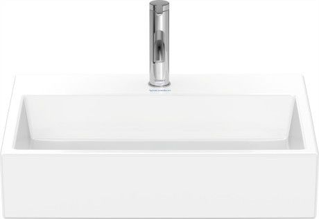 Umywalka ceramiczna DURAVIT Vero Air meblowa z otworem z przelewem 600 x 470 x 165 mm biały alpin | 2350600070