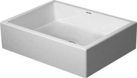 Umywalka ceramiczna DURAVIT Vero Air stawiana bez otworu bez przelewu 500 x 380 x 140 mm biały alpin  | 2351500000