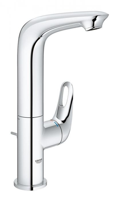 Bateria umywalkowa sztorcowa GROHE Eurostyle 1-uchwytowa 1-otworowa mosiężna DN 15 chrom z obrotową wylewką 360°  | 23569003