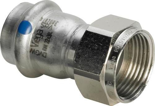 Dwuzłączka przyłączeniowa ze stali nierdzewnej z SC-Contur, labs-frei (odtłuszczone) 28 mm x 1 1/4" GW Sanpress Inox 2363LF