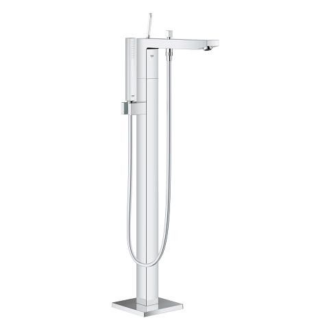 Bateria wannowa wolnostojąca do montażu gotowego z 45984001 GROHE Eurocube Joy 1-uchwytowa 1-otworowa mosiężna chrom z wylewką z perlatorem | 23667001
