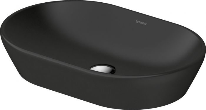 Umywalka DURAVIT D-Neo stawiana na blacie bez otworu bez przelewu 600 x 400 x 125 mm antracytowa | 2372601370