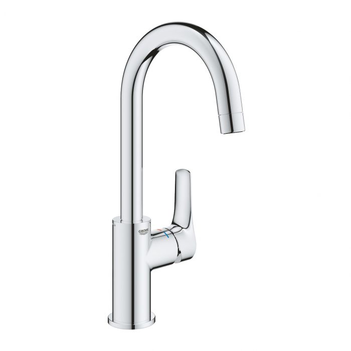Bateria umywalkowa stojąca GROHE Eurosmart 1-uchwytowa 1-otworowa DN 15 chrom z obrotową wylewką | 23970003