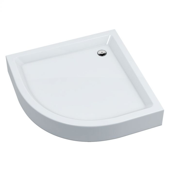 Brodzik akrylowy STANDARD PLUS półokrągły SCHEDPOL EKO 2.0 800 /10800 /10160 /10cm biały  | 3322