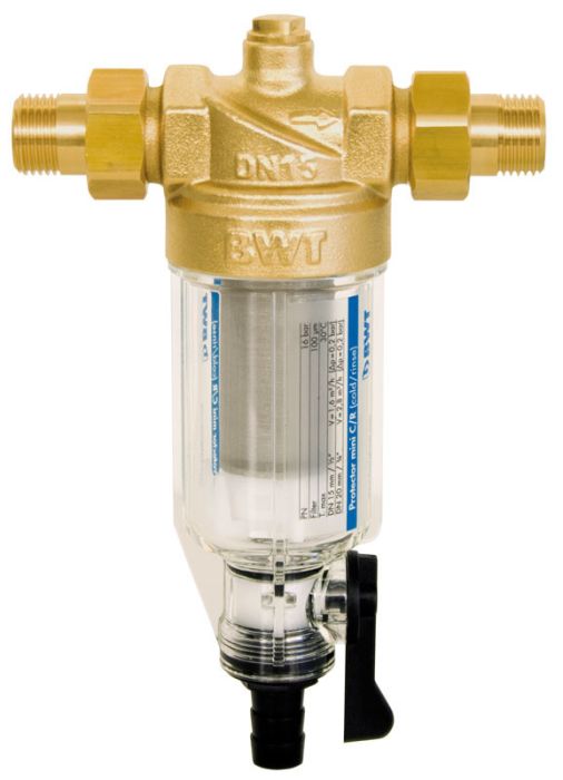 Filtr mechaniczny z płukaniem PROTECTOR mini C/R 1" GW 100 µm