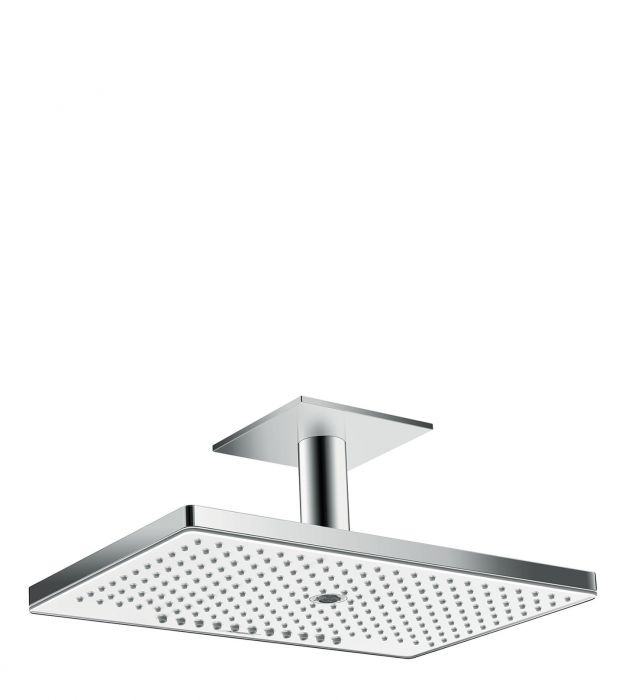 Głowica prysznicowa 3-strumieniowa wielkość głowicy: 466 x 300 mm HANSGROHE Rainmaker Select z przyłączem sufitowym biała/chrom  | 24006400