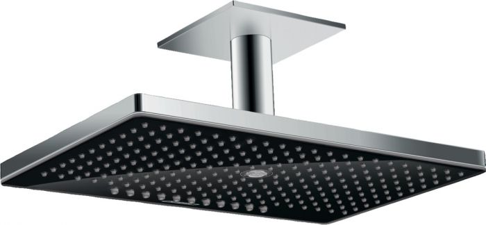 Głowica prysznicowa 3-strumieniowa wielkość głowicy: 466 x 300 mm HANSGROHE Rainmaker Select z przyłączem sufitowym czarna/chrom  | 24006600