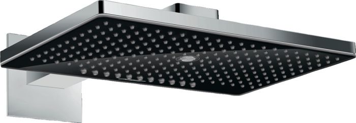 Głowica prysznicowa prostokątny głowica 460 x 300 mm HANSGROHE Rainmaker Select 460 3jet 3 strumienia: Rain, RainStream, Mono czarna/chrom | 24007600