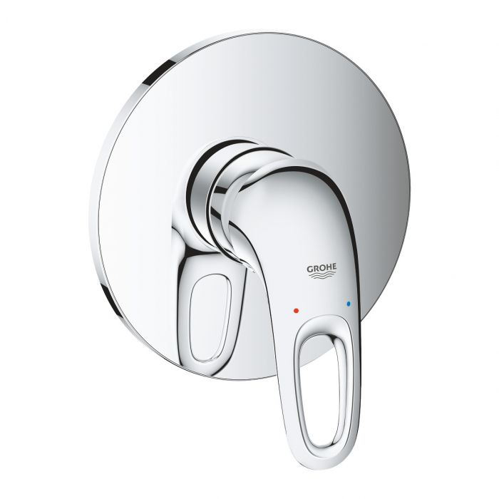 Element natynkowy do montażu gotowego z Rapido SmartBox 35600000 GROHE Eurostyle 1-uchwytowa 1-otworowa do baterii prysznicowej podtynkowej chrom  | 24048003