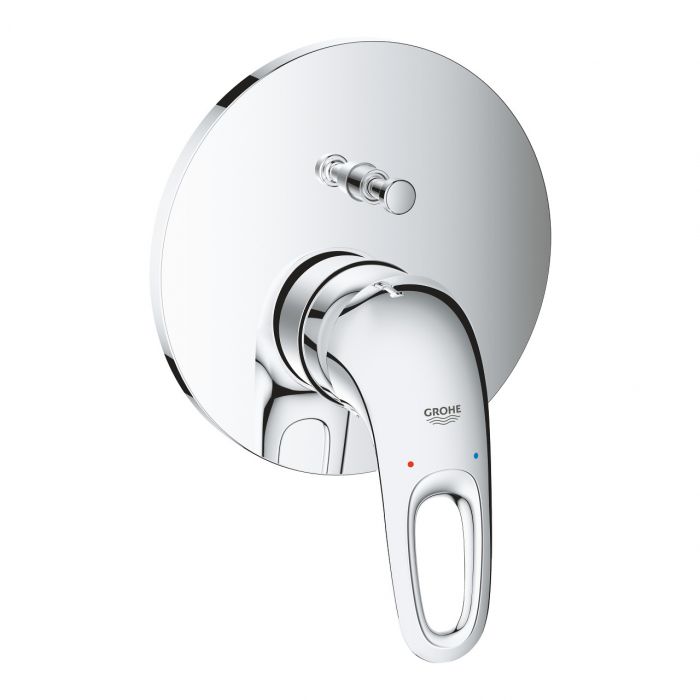Element natynkowy do montażu gotowego z Rapido SmartBox 35600000 GROHE Eurostyle 1-uchwytowa 1-otworowa do baterii wannowej podtynkowej chrom | 24049003