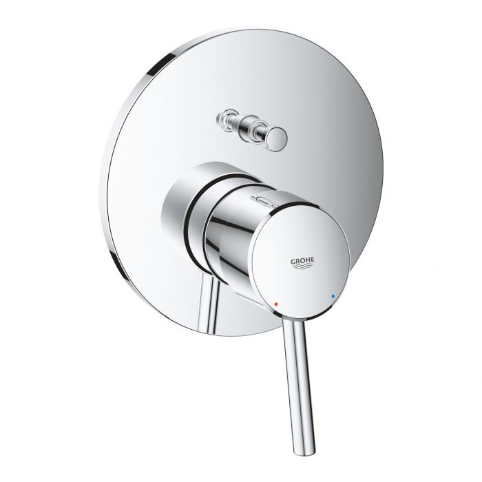 Element natynkowy do montażu gotowego z Rapido SmartBox 35600000 GROHE Concetto 1-uchwytowa do baterii wannowej podtynkowej chrom | 24054001