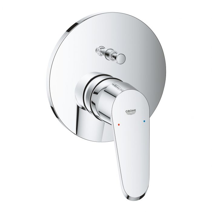 Element natynkowy do montażu gotowego z Rapido SmartBox 35600000 GROHE Eurodisc Cosmopolitan 1-uchwytowa do baterii wannowej podtynkowej chrom | 24056002