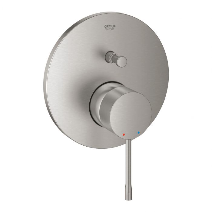 Element natynkowy do montażu gotowego z Rapido SmartBox (35600000) GROHE Essence 1-uchwytowa do baterii wannowej podtynkowej stal nierdzewna | 24058DC1