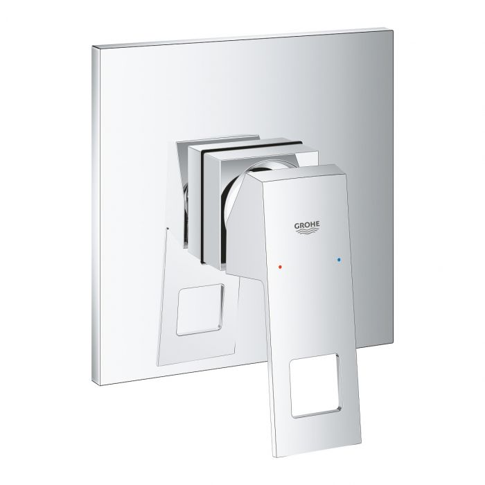 Element natynkowy do montażu gotowego z Rapido SmartBox 35600000 GROHE Eurocube 1-uchwytowa 1-otworowa do baterii prysznicowej podtynkowej chrom | 24061000