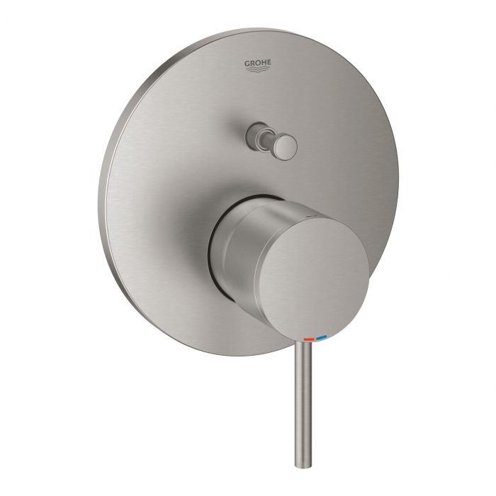 Element natynkowy do montażu gotowego z Rapido SmartBox 35600000/35604000 GROHE Atrio 1-uchwytowa do baterii wannowej podtynkowej stal nierdzewna | 24066DC3