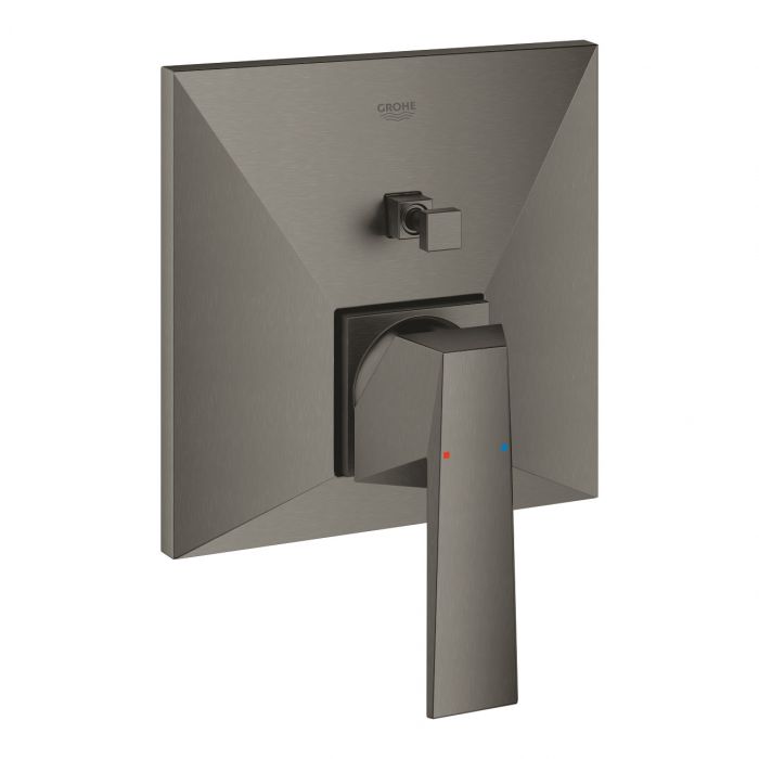 Element natynkowy do montażu gotowego z Rapido SmartBox 35600000 GROHE Allure Brilliant 1-uchwytowa do baterii wannowej podtynkowej brushed hard graphite | 24072AL0