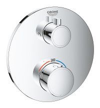 Element natynkowy do montażu gotowego z Rapido SmartBox 35600000 GROHE Grohtherm do baterii prysznicowej termostatycznej chrom | 24076000