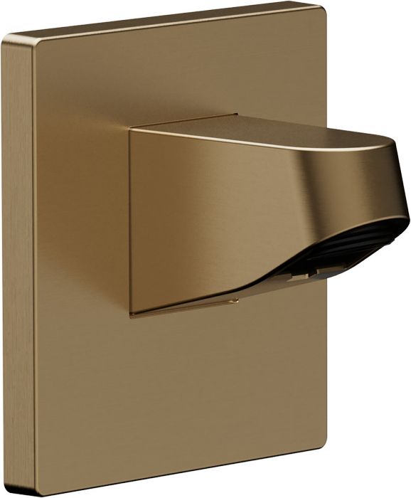 Przyłącze HANSGROHE Pulsify ścienne 100 x 136 mm brąz szczotkowany do głowicy prysznicowej 105  | 24139140