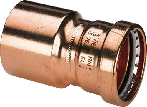 Złączka redukcyjna z miedzi końcówka wsuwana 64 x 54 mm Profipress 2415.1XL WODA