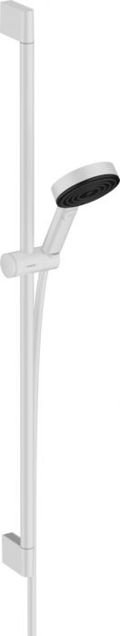 Zestaw prysznicowy 3jet HANSGROHE Pulsify Select S 105 Relaxation wielkość główki: 105 mm, długość drążka: 959 mm biały mat w komplecie: główka prysznicowa 105 mm, suwak, drążek prysznicowy 959 mm, wąż prysznicowy | 24171700