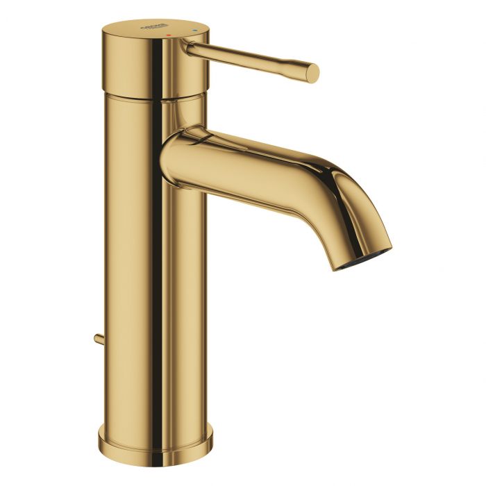 Bateria umywalkowa stojąca GROHE Essence New 1-uchwytowa 1-otworowa cool sunrise giętkie węże przyłączeniowe  | 24171GL1