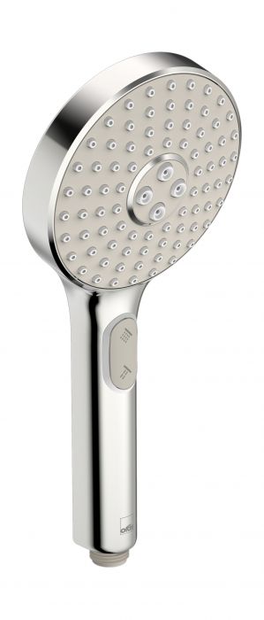 Rączka natrysku 3-strumieniowa ORAS HYDRACTIVA d120 chrom / jasnoszara | 242403