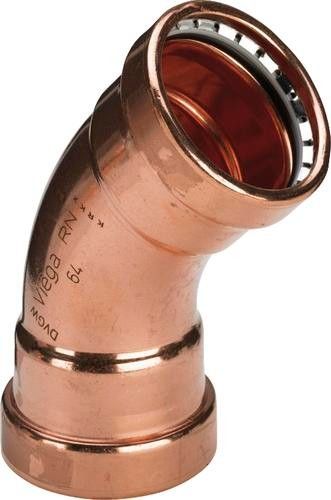 Łuk 45° z miedzi 64 mm Profipress 2426XL WODA