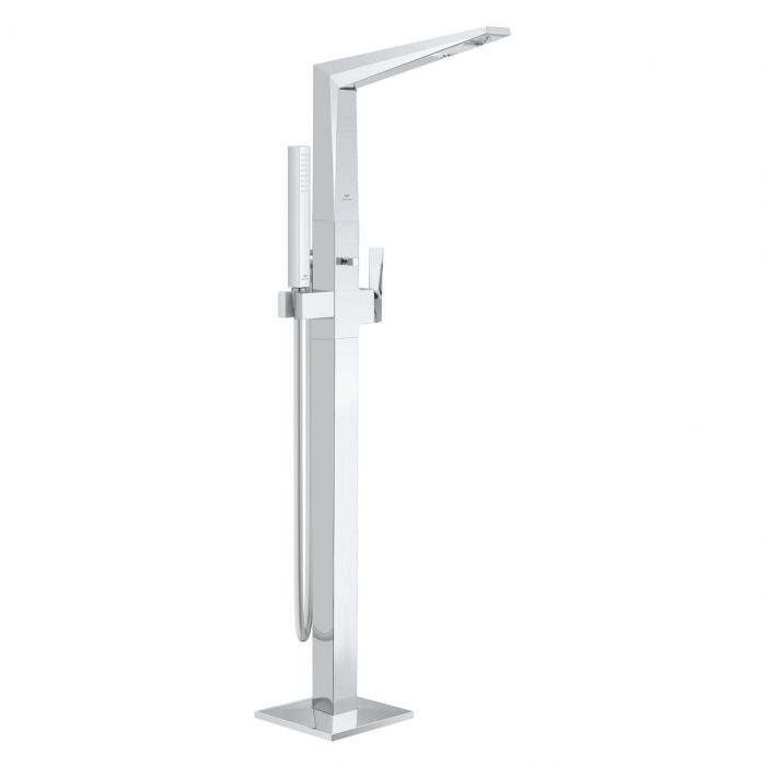 Bateria wannowa podłogowa wolnostojąca GROHE Allure Brilliant 1-otworowa do montażu z elementem podtynkowym (zamawiany osobno): 45 984 001 mosiężna chrom z wylewką ze zintegrowanym perlatorem | 24348000